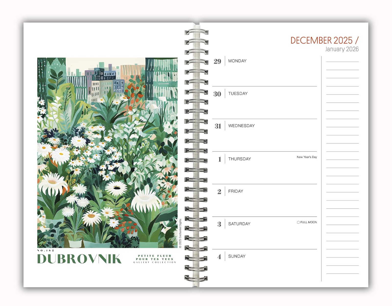 The Art of Blooms 2026 Weekly & 6 inches by 9 inches,