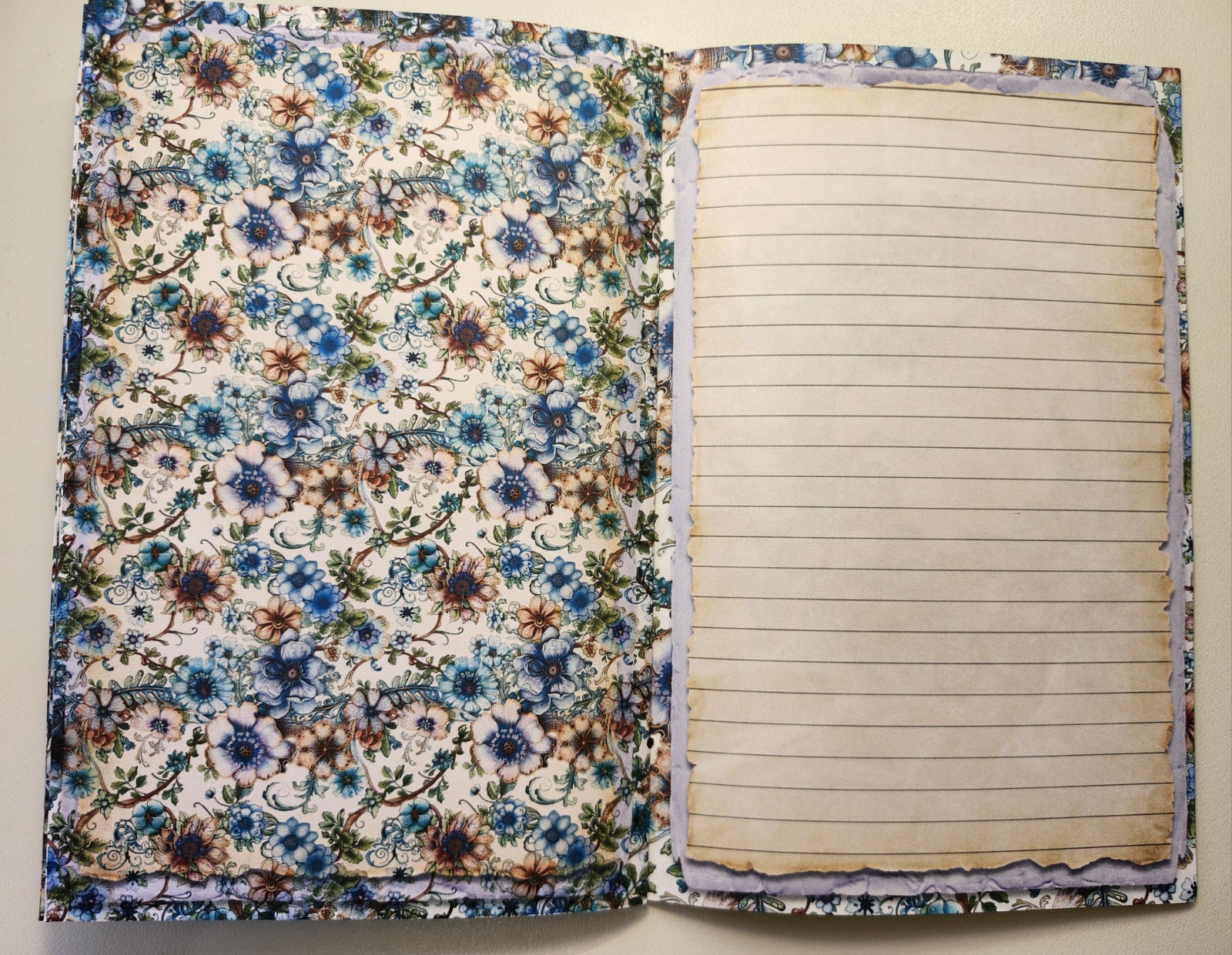 Junk Journal Blank Booklet “SPRING WITCH” HANDMADE 8.5″x5.5″ LG 40pgs