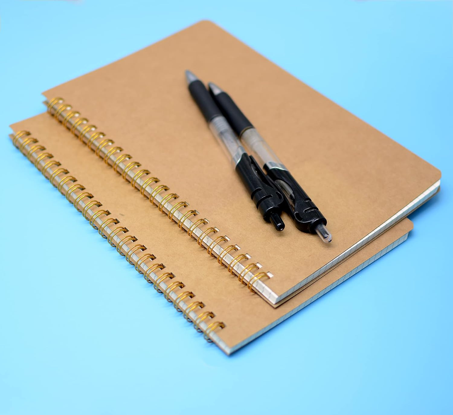 2Pcs Spiral Notebooks A5 6X8 Soft Cover Journals Planners 200 Pages Wirebound Me