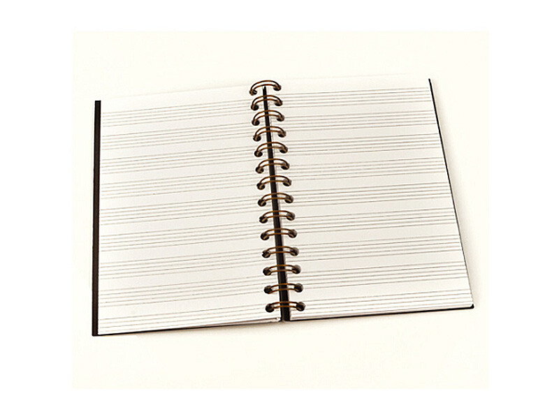 Music Manuscript Journal, Spiral Bound Music Paper for Composition – Songwriting
