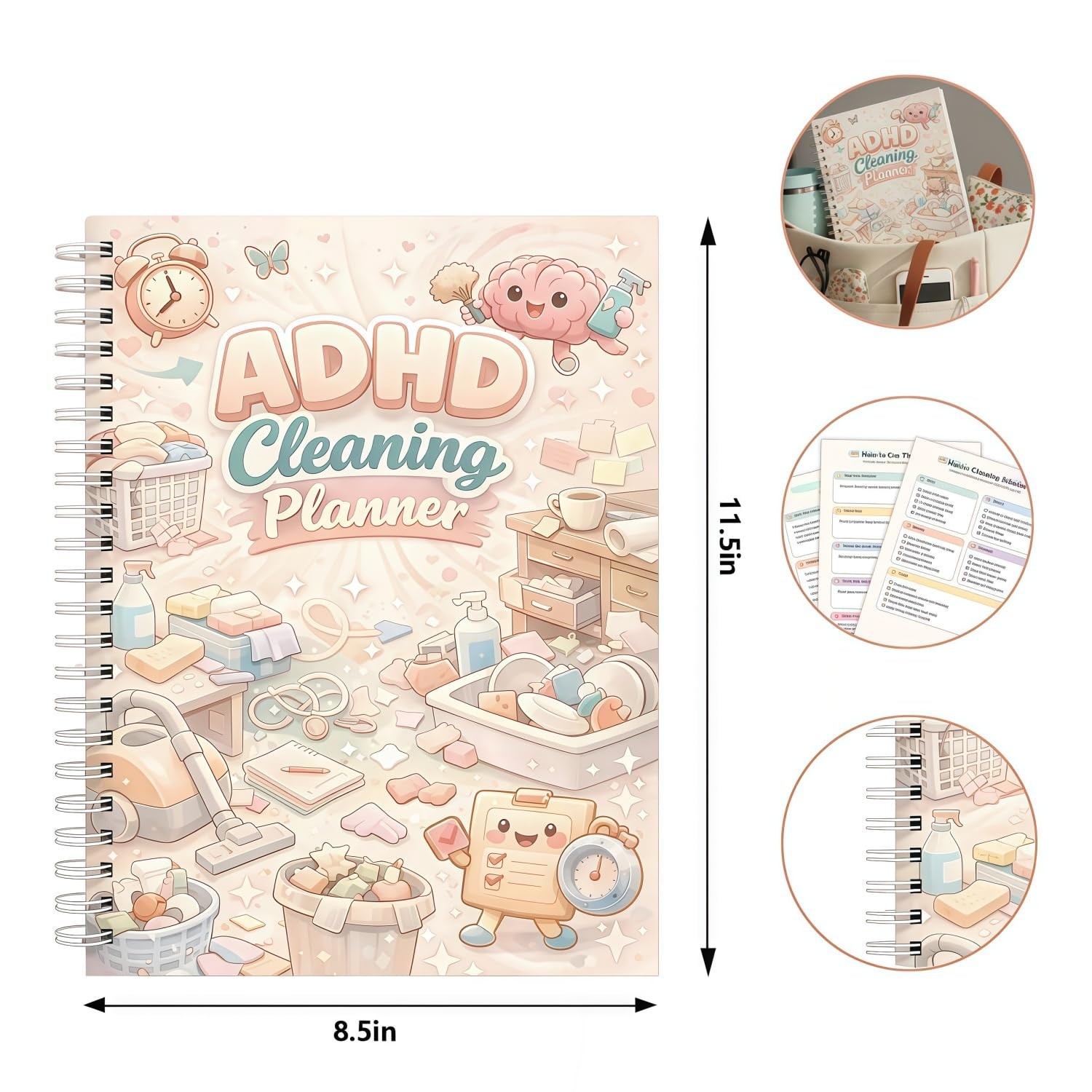 Adhd Cleaning Planner – Adhd-friendly House Cleaning Checklist & Schedule, Daily