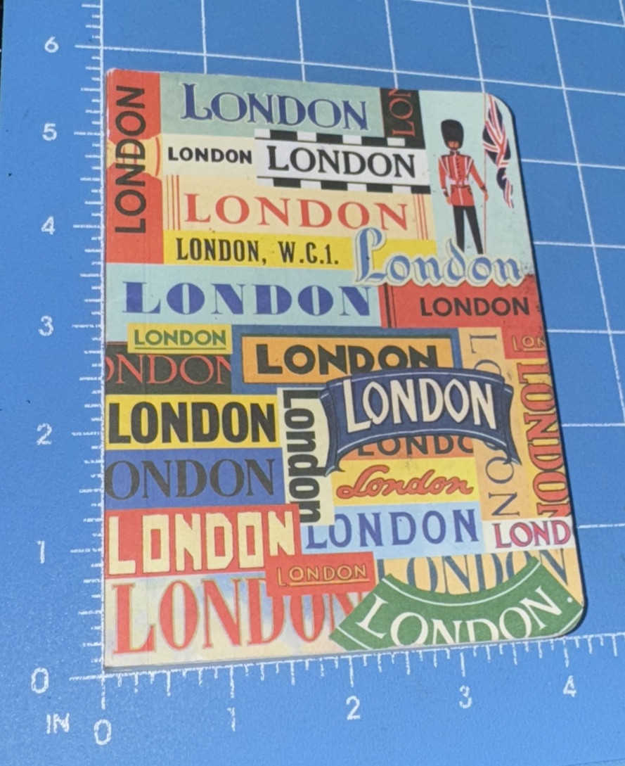 Cavallini LONDON -Page 5.5” X 4” Notebook Journal Blank 40 Pages