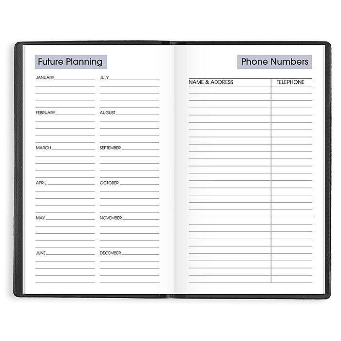 2026 At-A-Glance DayMinder My Month Planner Black (3.5″ x 6″) SK48-00