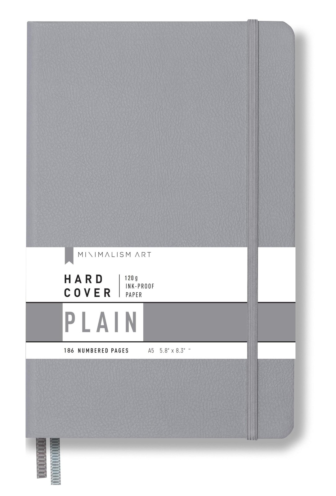 , Premium Hard Cover Notebook Journal, Medium Size, A5 5.8″ x 8.3″, 186 Numbe…