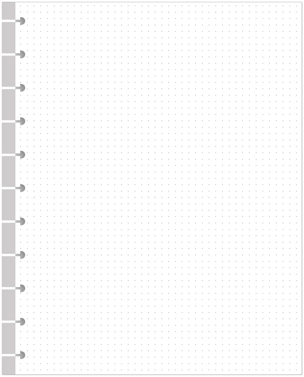 TUL Discbound Dotted Refill Paper 11Disc 100 Sheets 100gsm 8.5×11 Inch