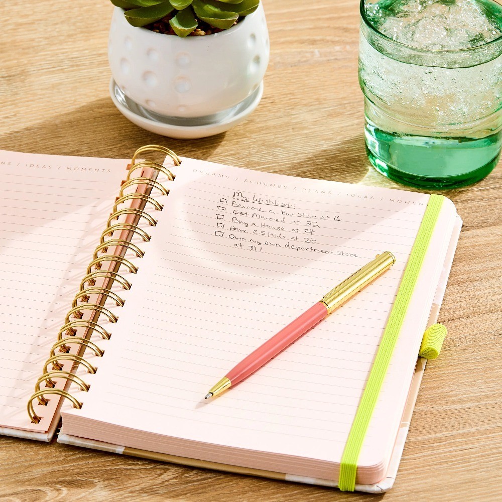 Pen + Gear Twin Wire Bound Journal – Khaki, 6″ x 8.25″ x 1″, 192 Lined Pages,