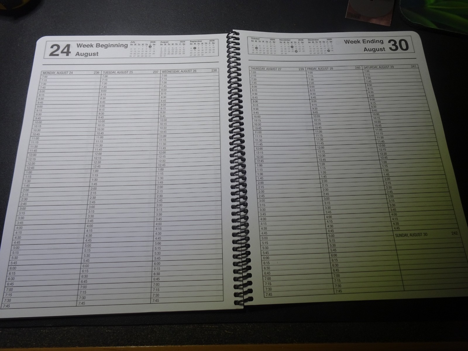 Unicor 2026 Fed Appointment Book, Spiral, Qty – 1, Individual