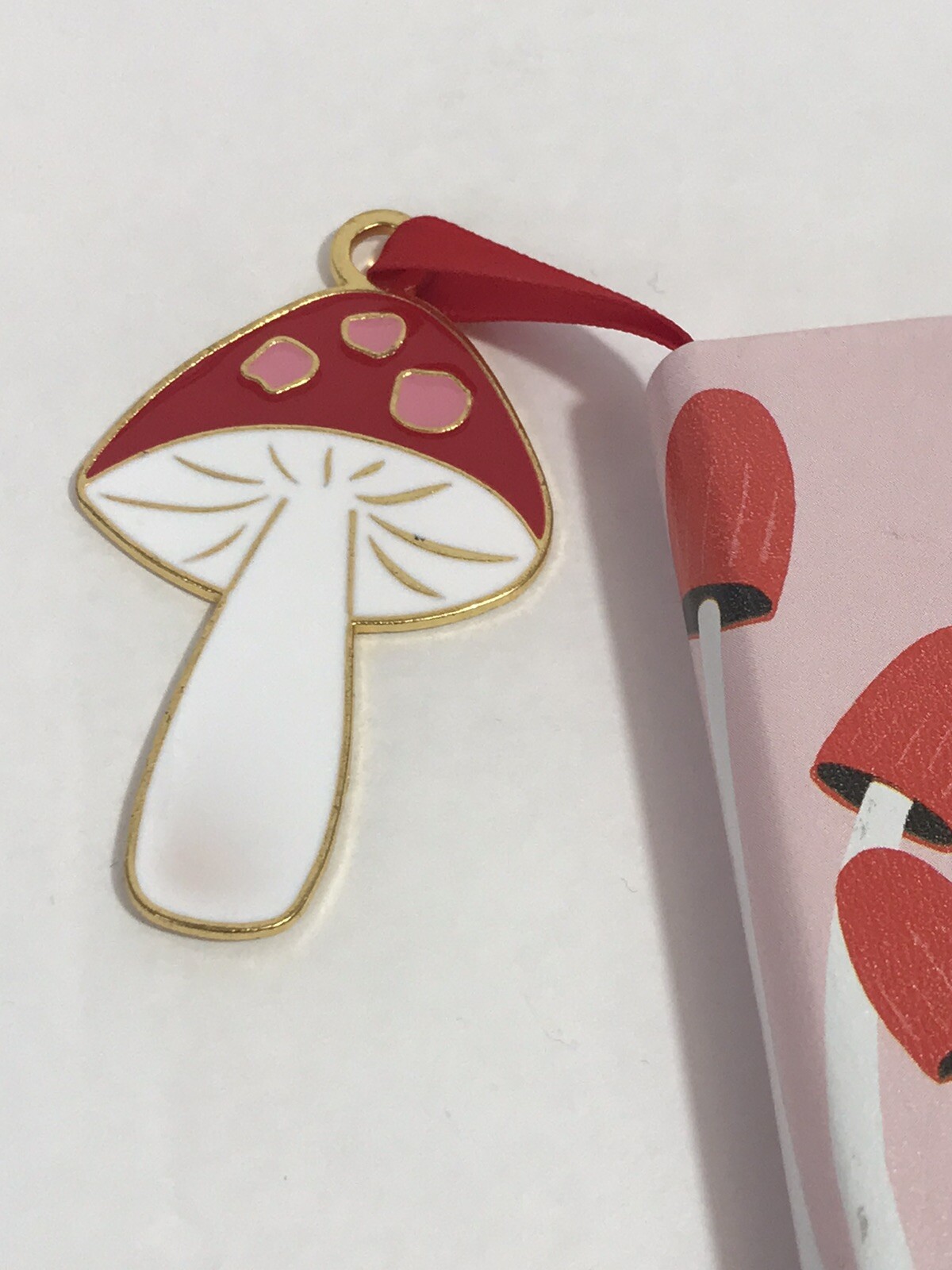 Eccolo Gooseberry Moon Mushrooms Lined Journal Notebook Bookmark Elastic Band