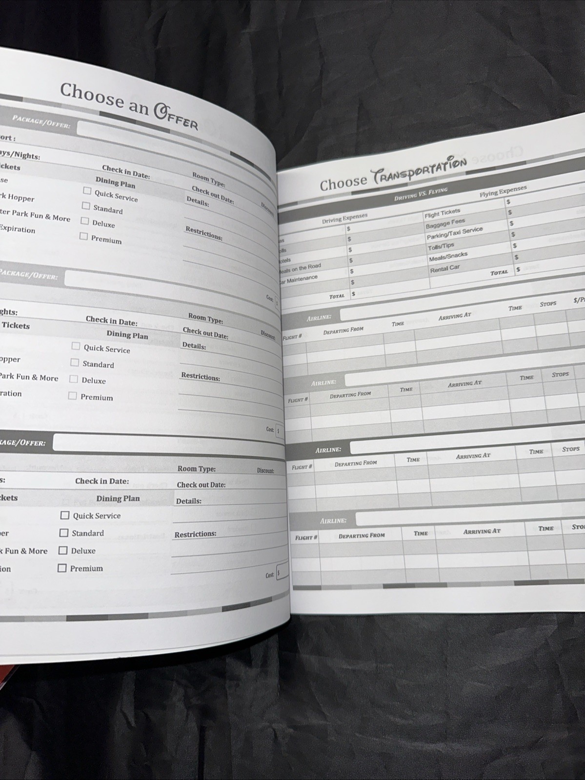 My Walt Disney World Planner Details Activities Timeline Budget Transportation