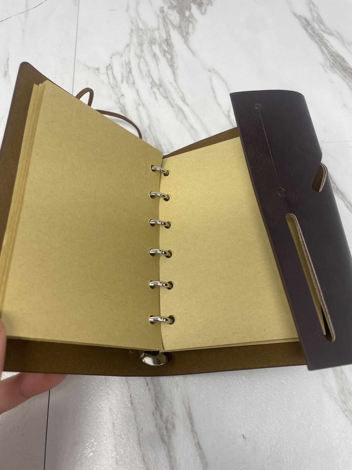 LUXURY Leather Bound Artisan Journal Travel Captain Yellow Pages
