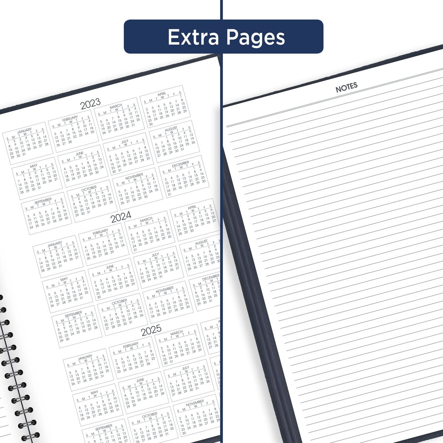 2024 Weekly Planner, Quarter-Hourly Appointment Book, 8-1/4″ x 11″, Large, Na…