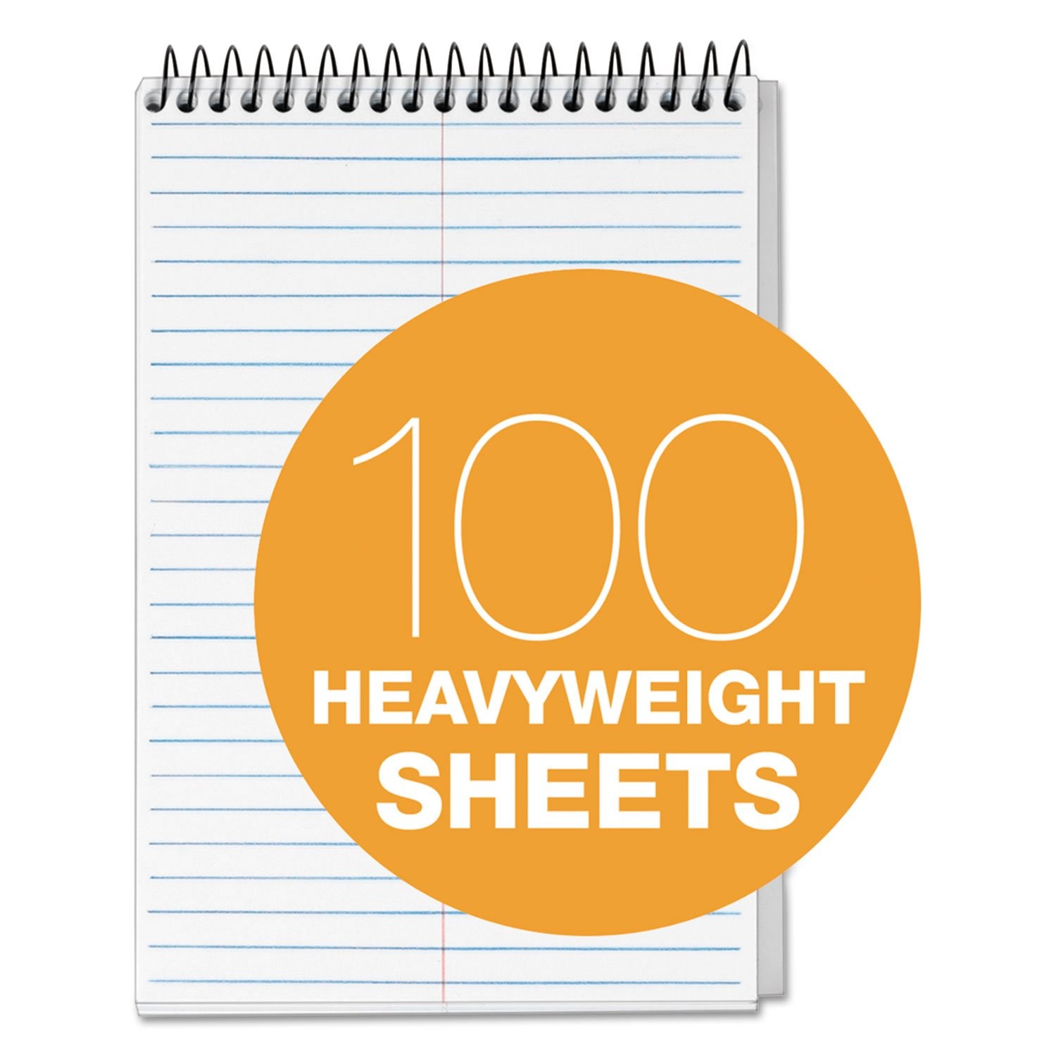 Tops Docket Gold Steno Book, 6″ x 9″, Gregg Rule, Clear 6 x 9 Inches, White