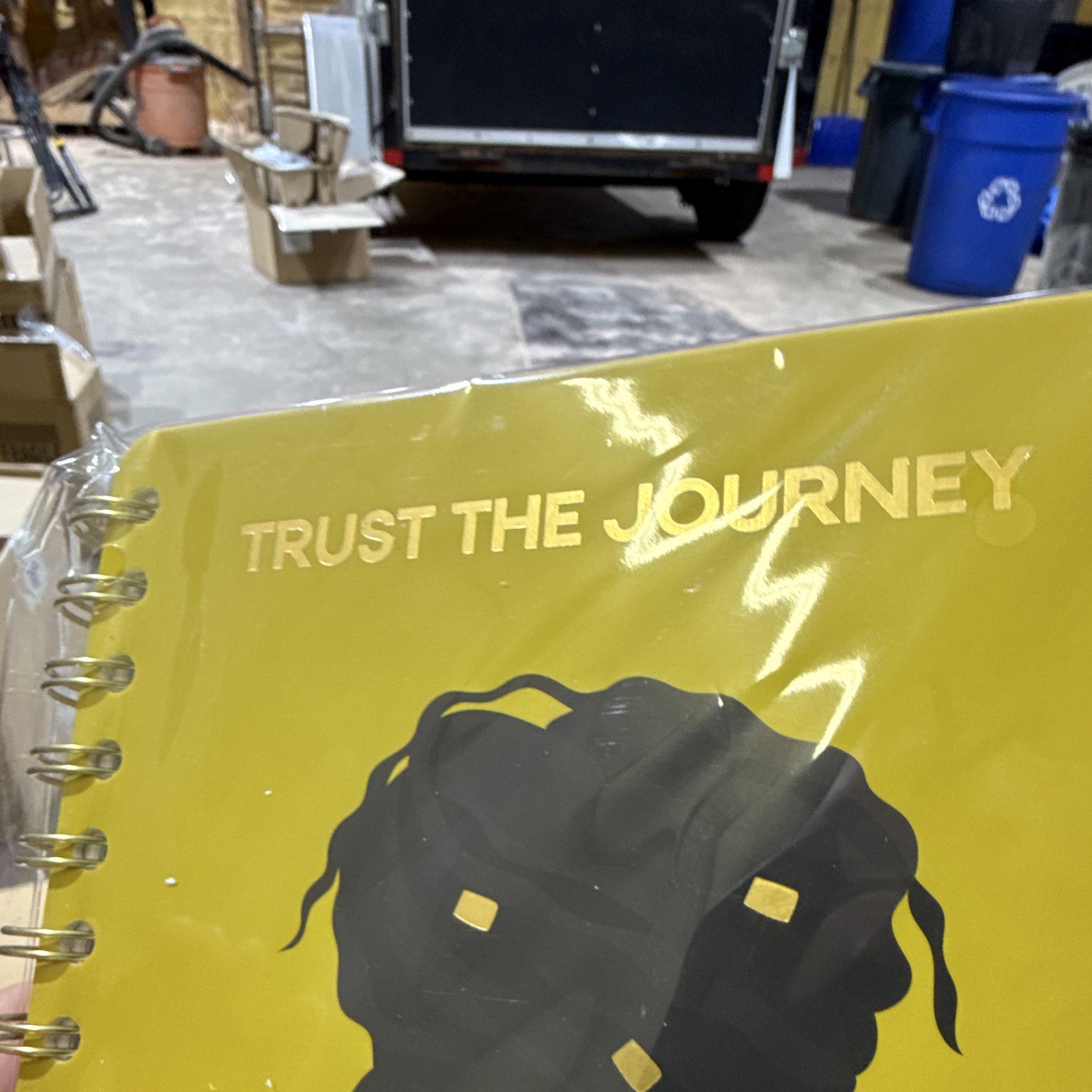 be rooted “Trust the Journey” Spiral Bound Notebook, Yellow Cover