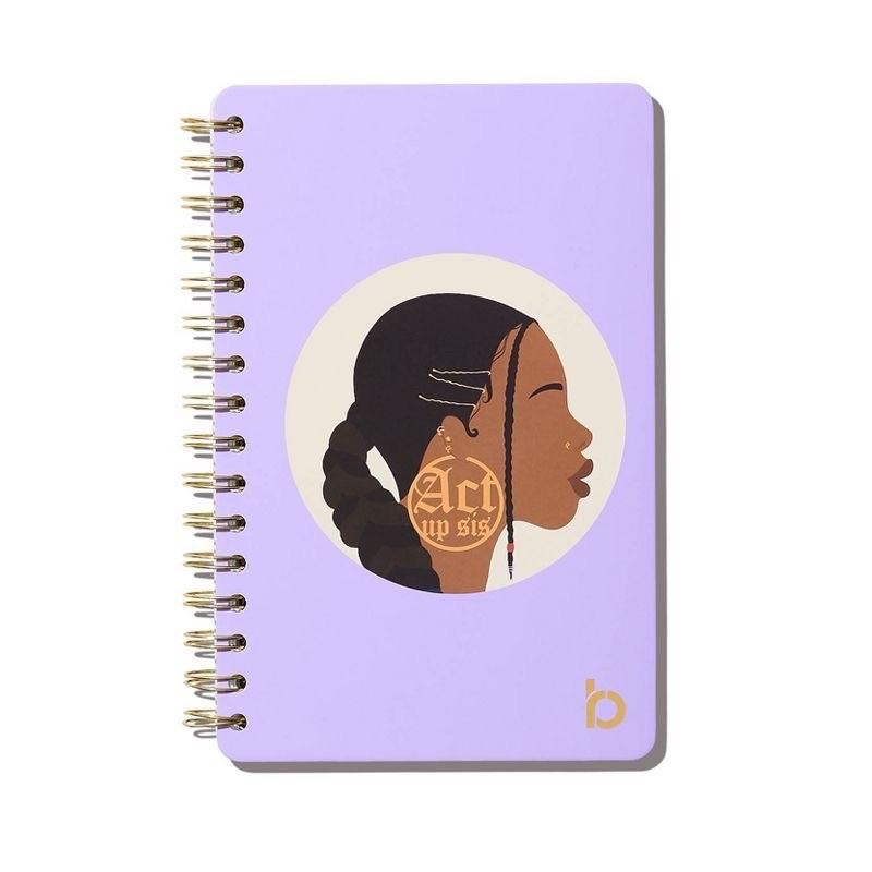 NEW Be Rooted 240pg Ruled Journal 5.5″x8.5″ Act Up Sis Lined Paper Hard Cover