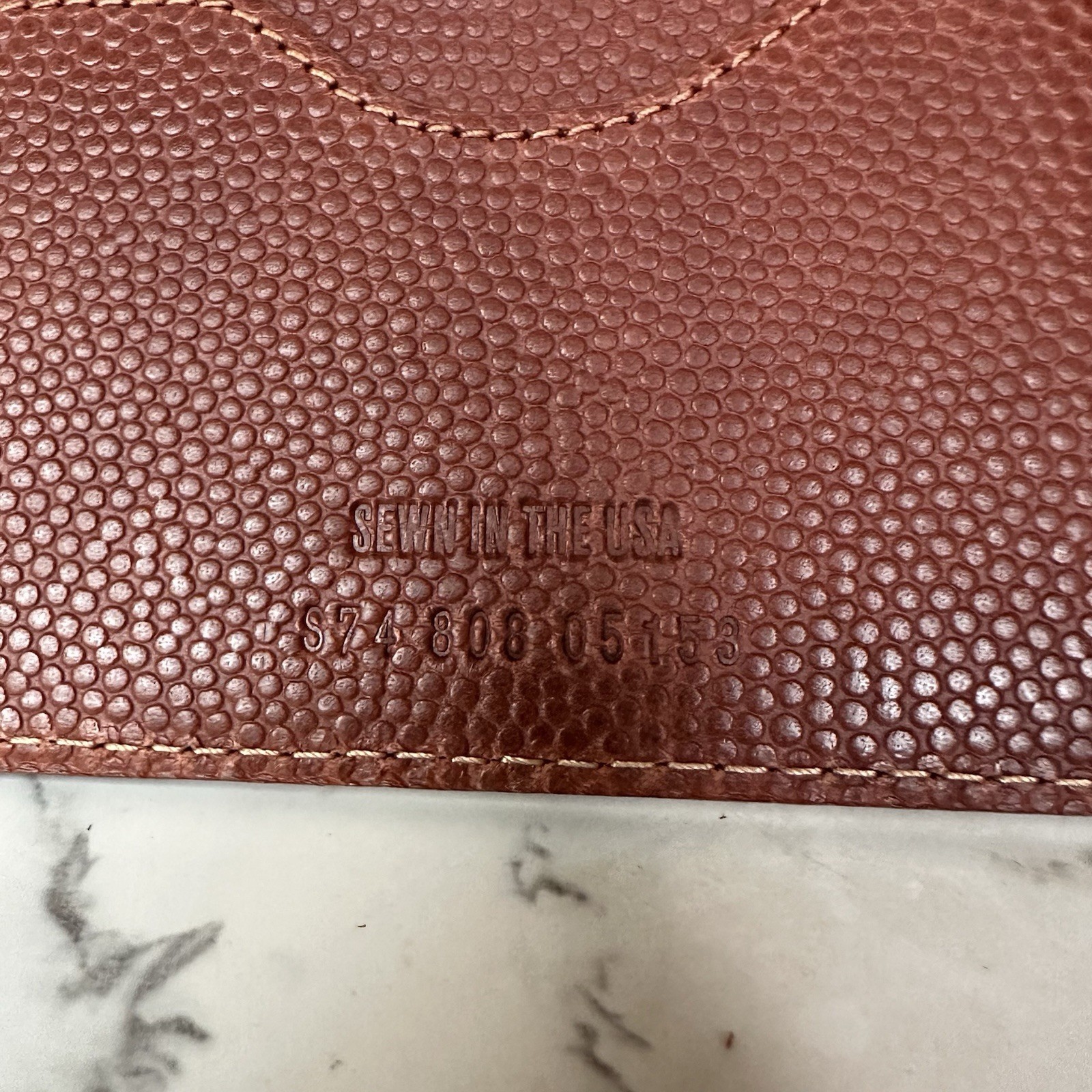 Shinola Brown Pebbled Leather Notebook Journal Cover 5.75×8.75″ Monogram TMM