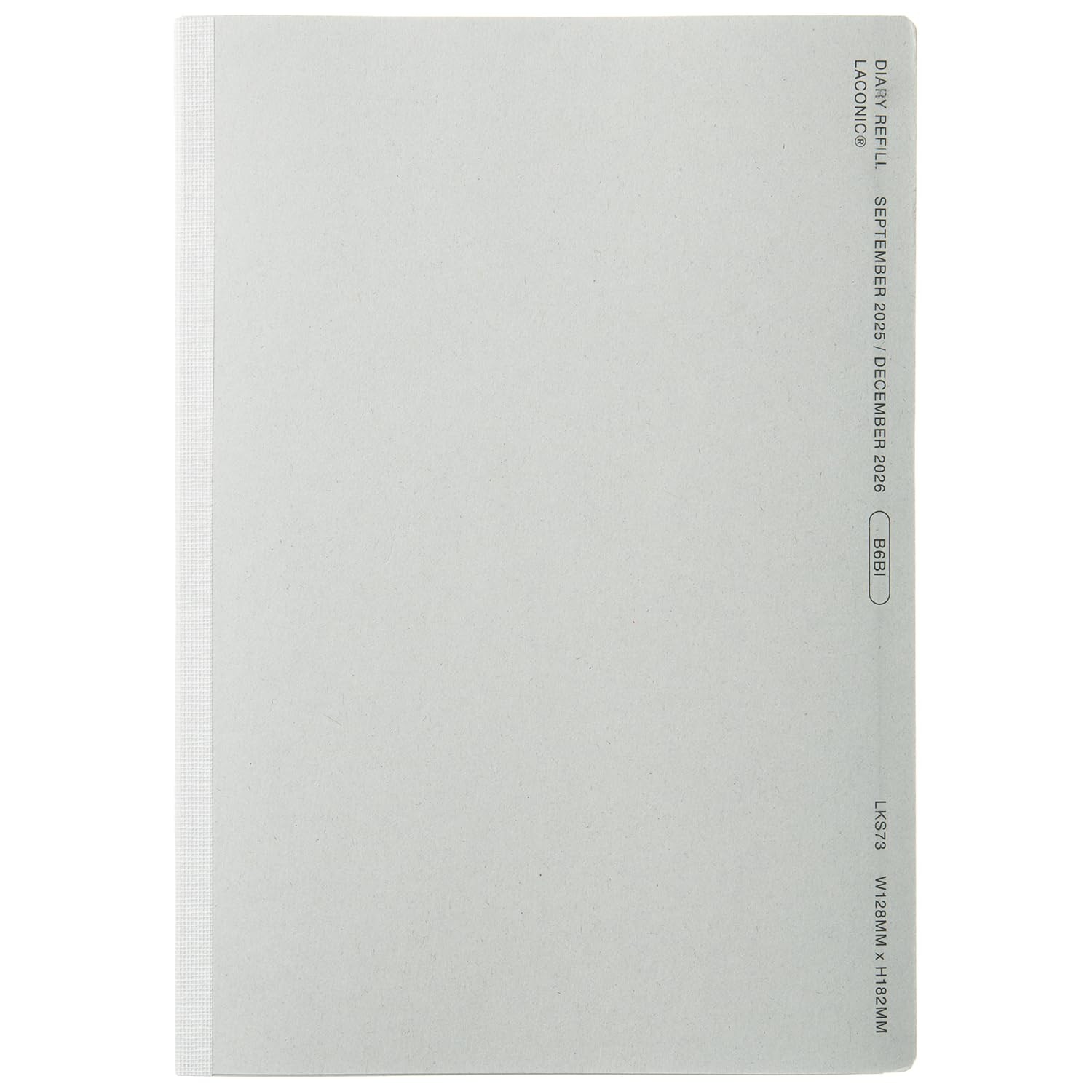 Laconic Planner Refill 2026 B6 Weekly LKS73-160