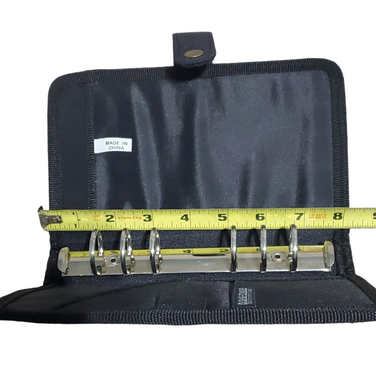 Daytimer Planner Organizer 6 Ring Black or Green Canvas 8.5″ x 5.25″ Snap Close