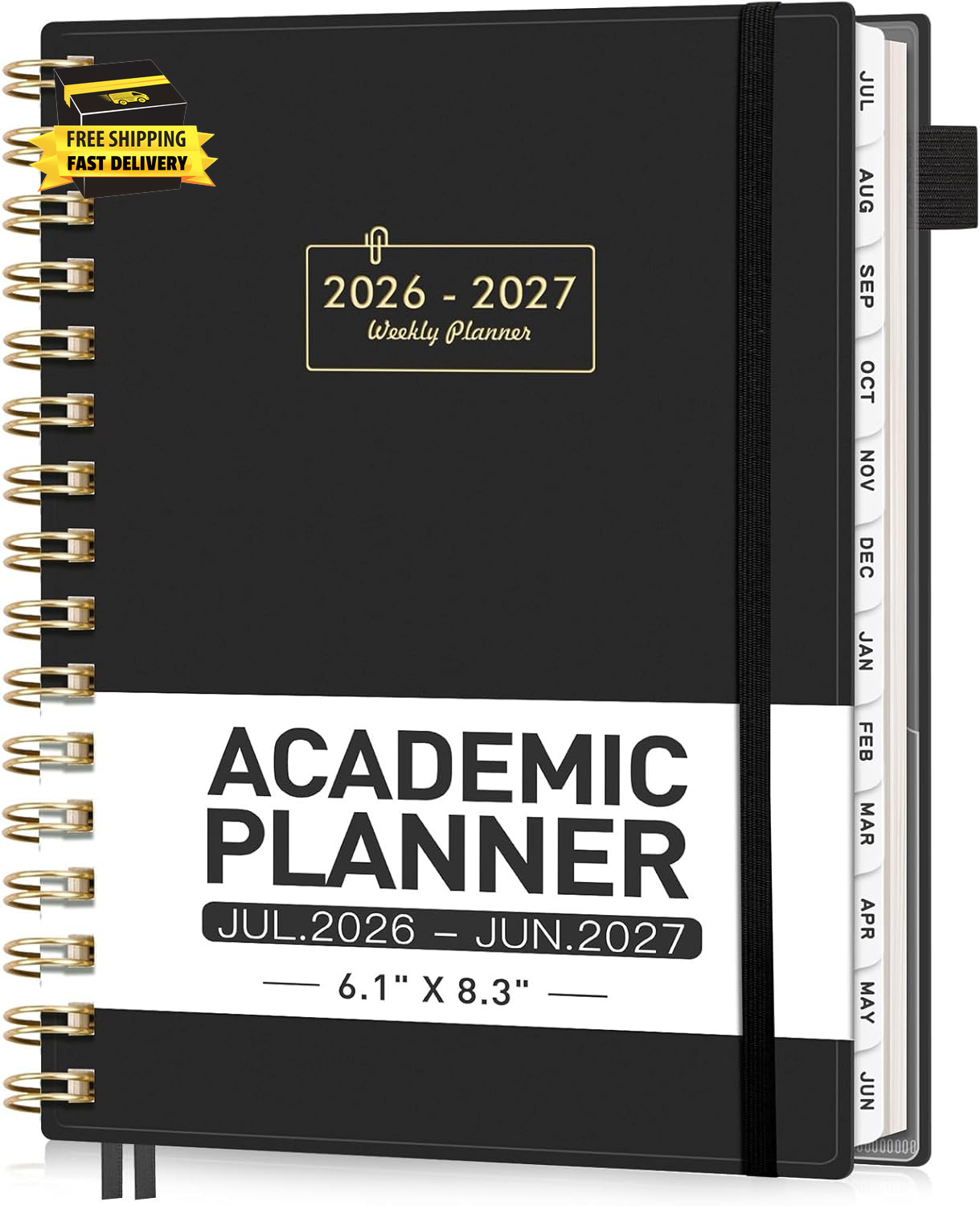 Academic Planner 2026-2027, July 2026 – June 2027, Weekly and Monthly, 5.7″ X 8.