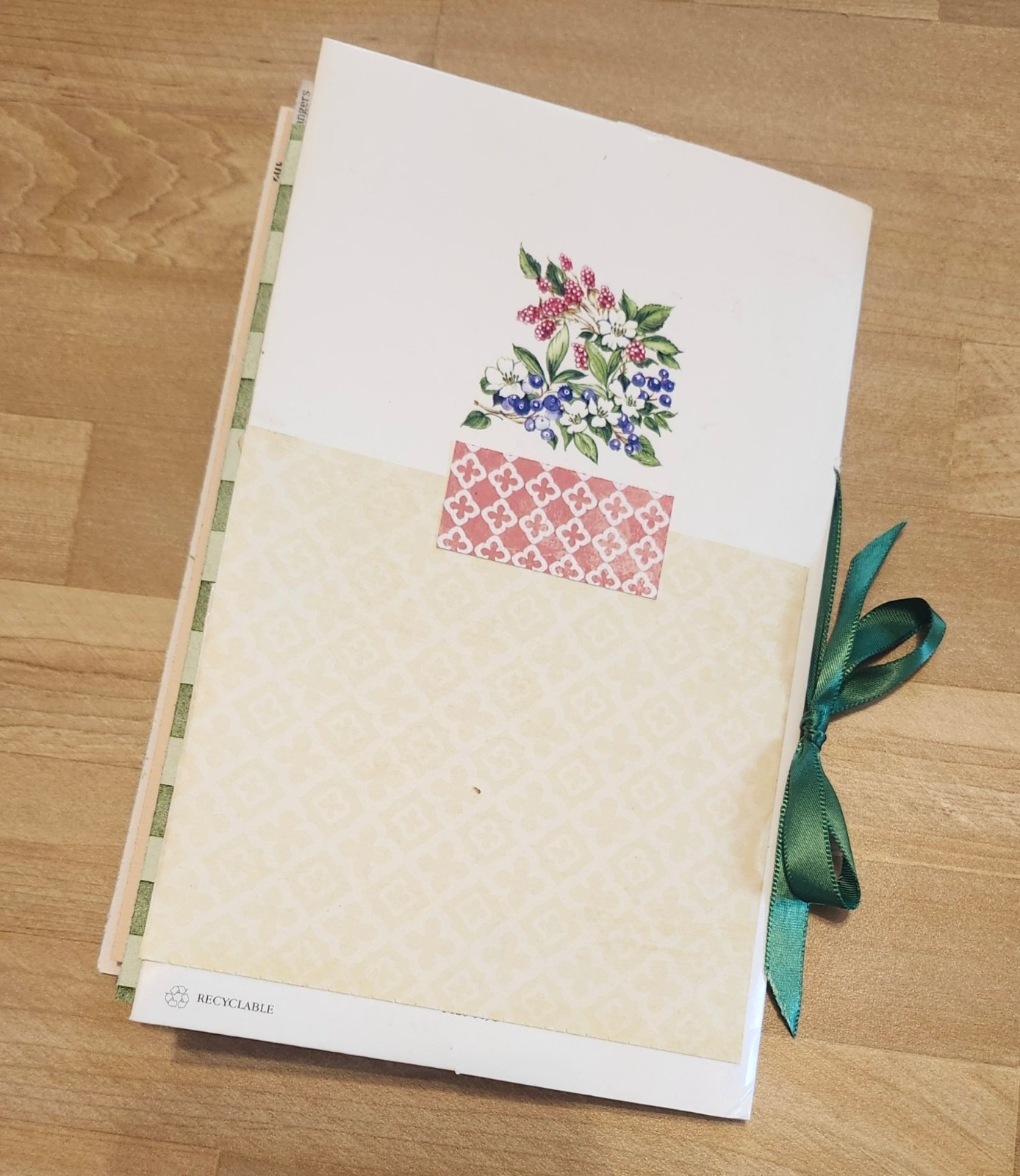 Handmade Junk Journal 90 pages Colorful & Bright 6×6.5″