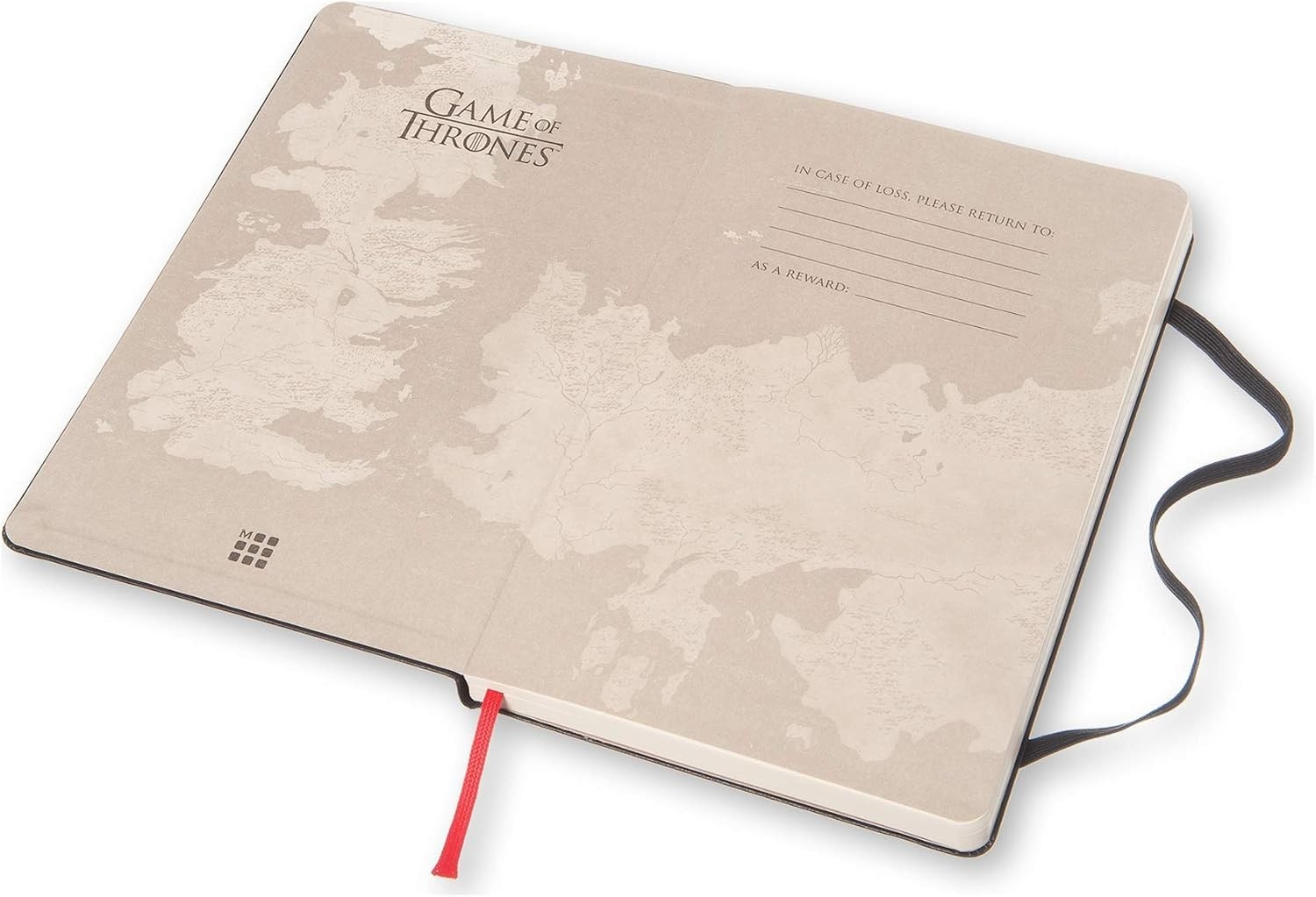 Moleskine Limited Edition Game of Thrones Plain Black Notebook, Shrinkwrapped
