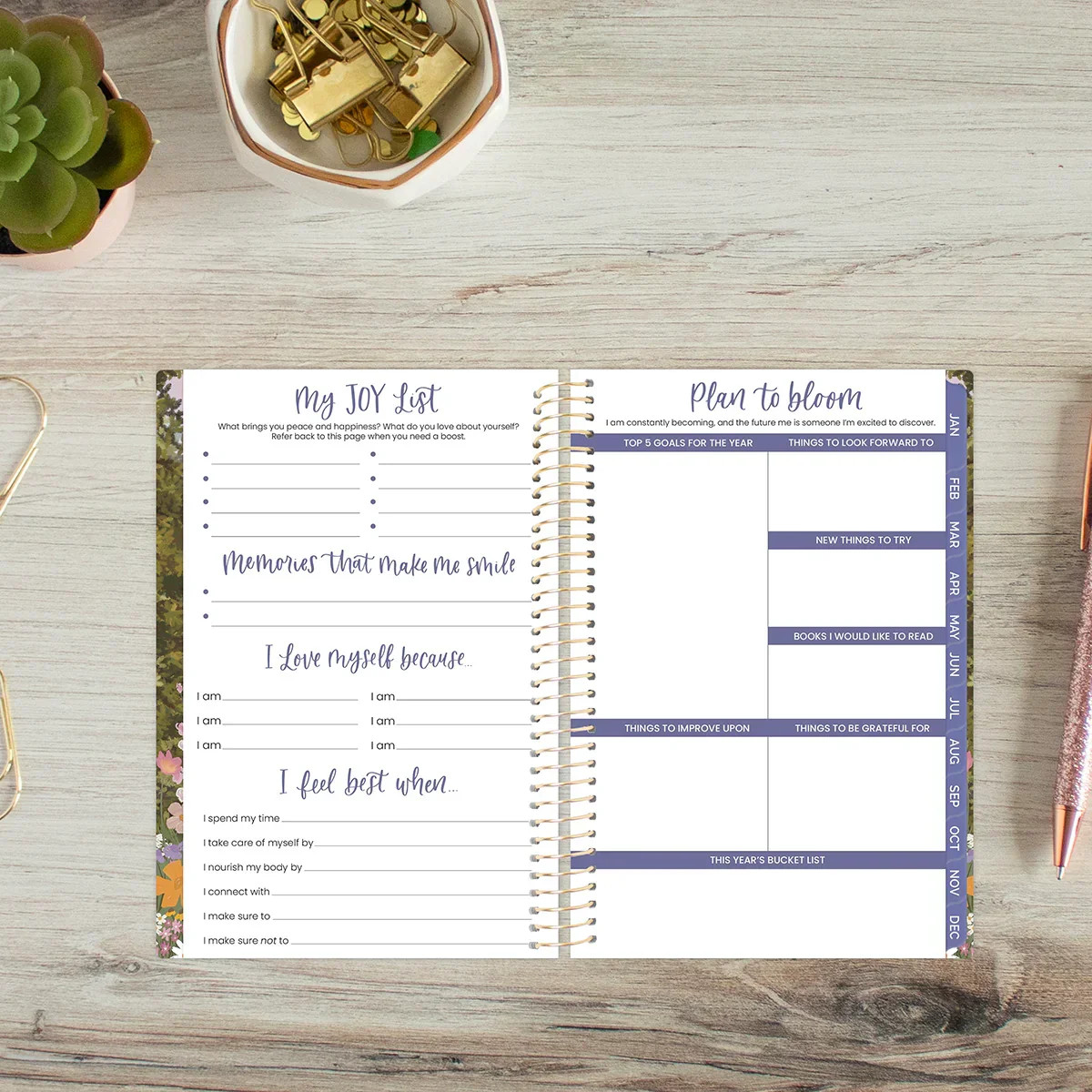 2026 Soft Cover Planner, 4″ x 6″, Wildflower Mountainside