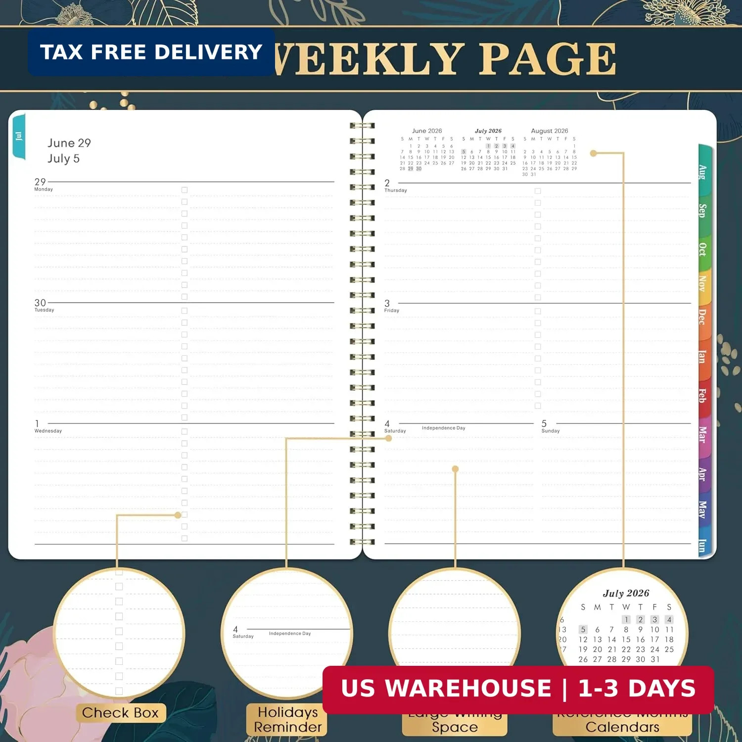Planner 2026-2027 – Academic Planner 2026-2027, July 2026 – June 2027, Weekly &