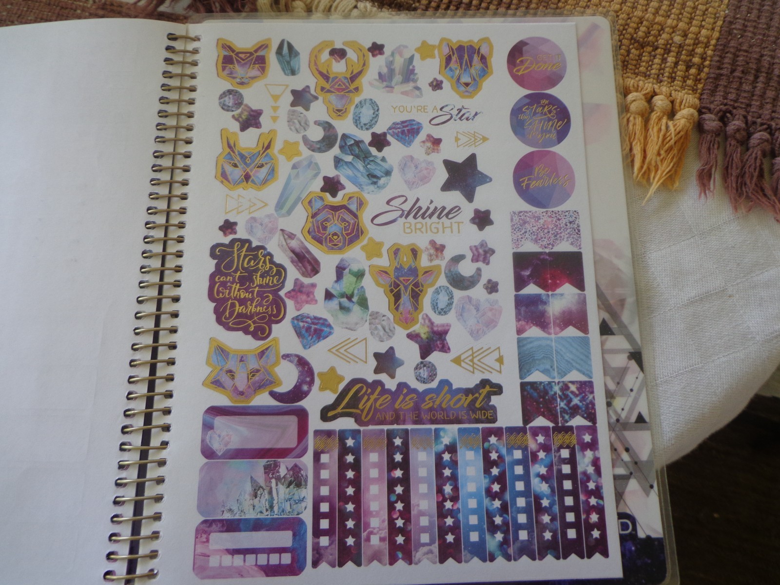 NEW – Stars Calendar and Notebook by Paper House 9.5 x 8
