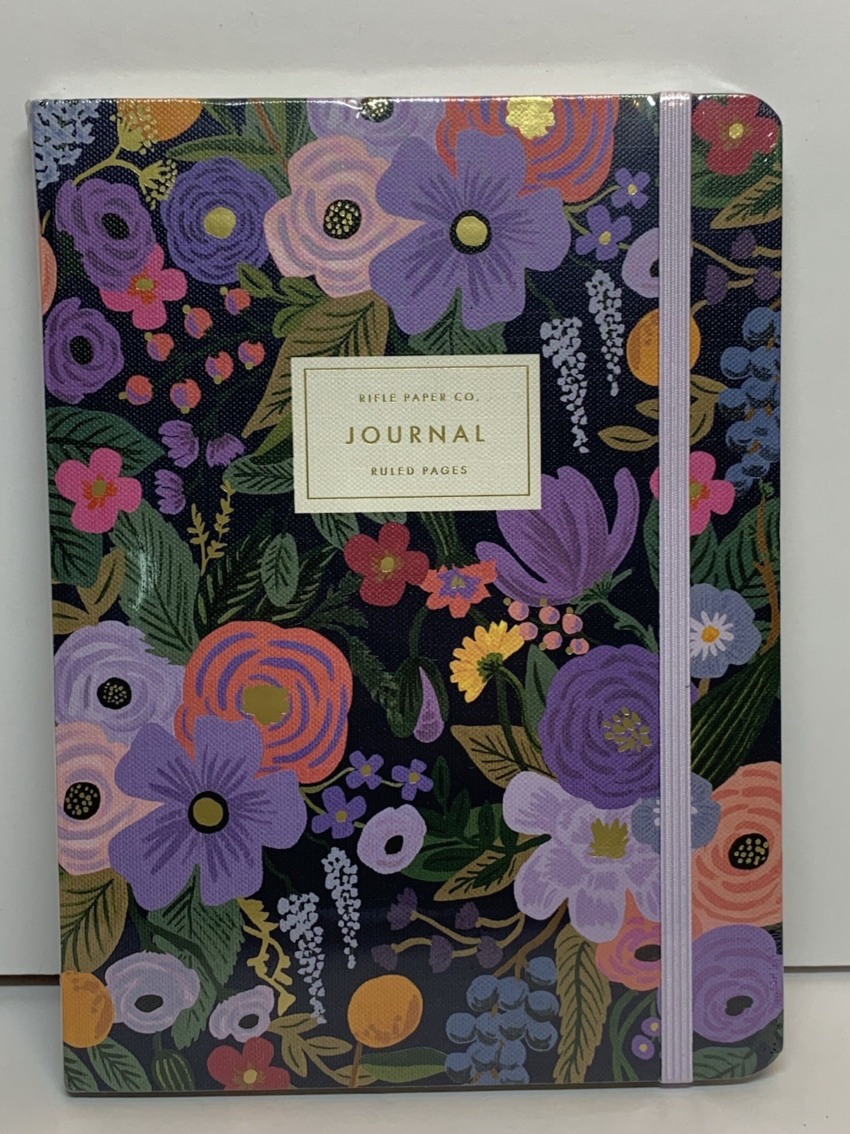 Rifle Paper Co. Floral HC Journal Garden Party Violet w/Gold Ballpoint Pen NEW