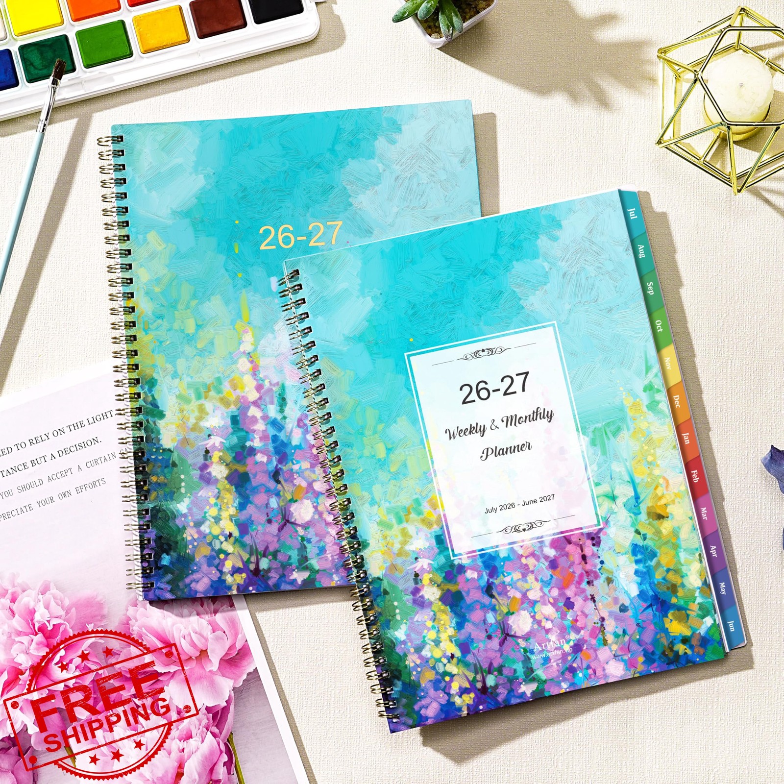 Artfan Academic Planner 2026-2027 Oil Painting