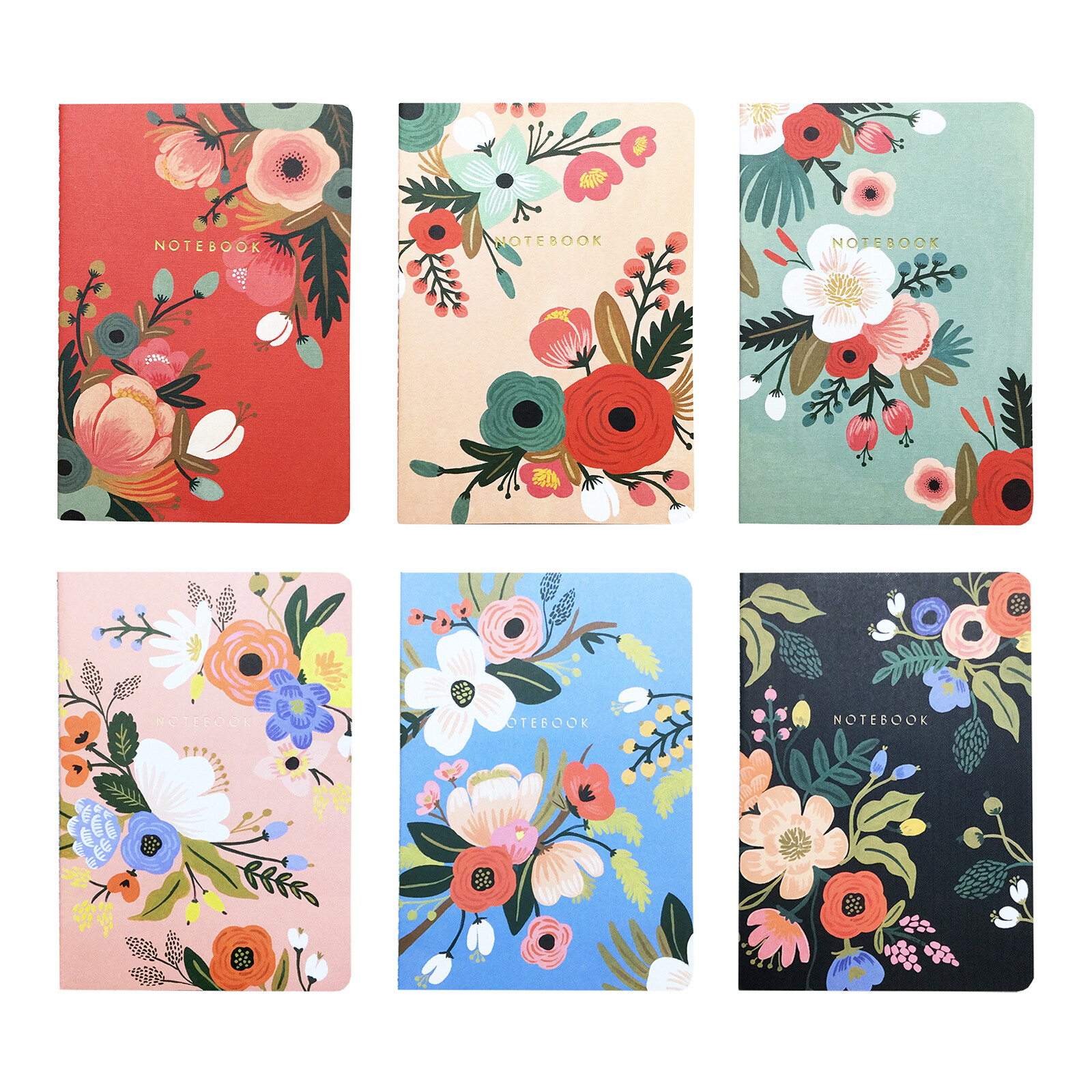 Rifle Paper Co Botanical Notebook Lined Journal 8.5″ Designer Floral