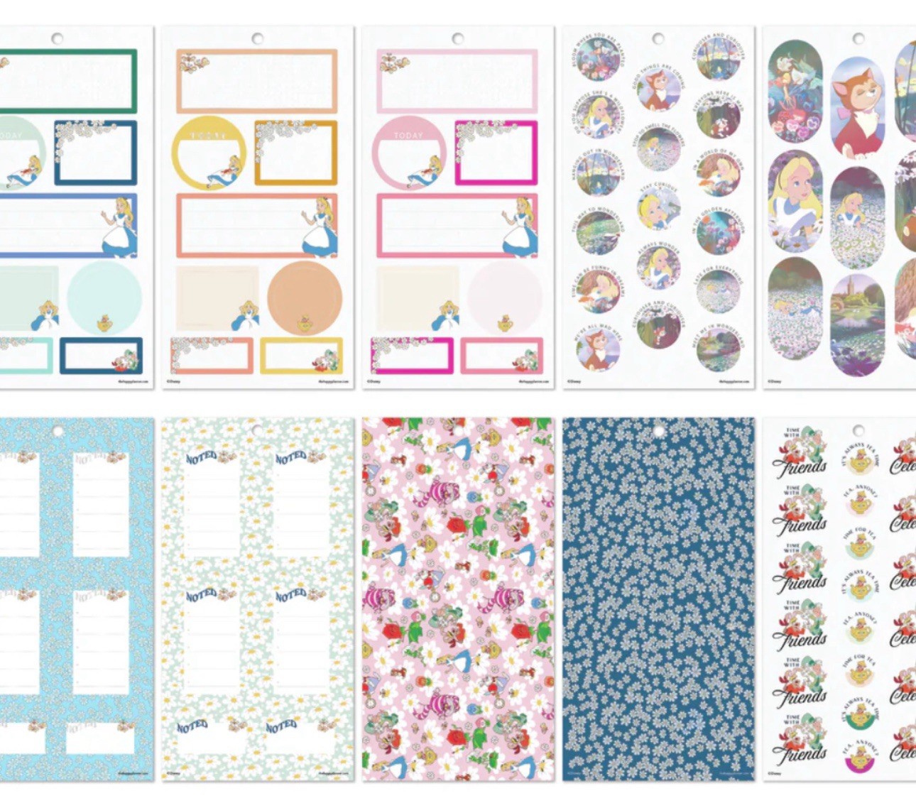 Happy Planner Disney Alice in Wonderland Curious BIG VALUE PACK STICKER BOOK NEW