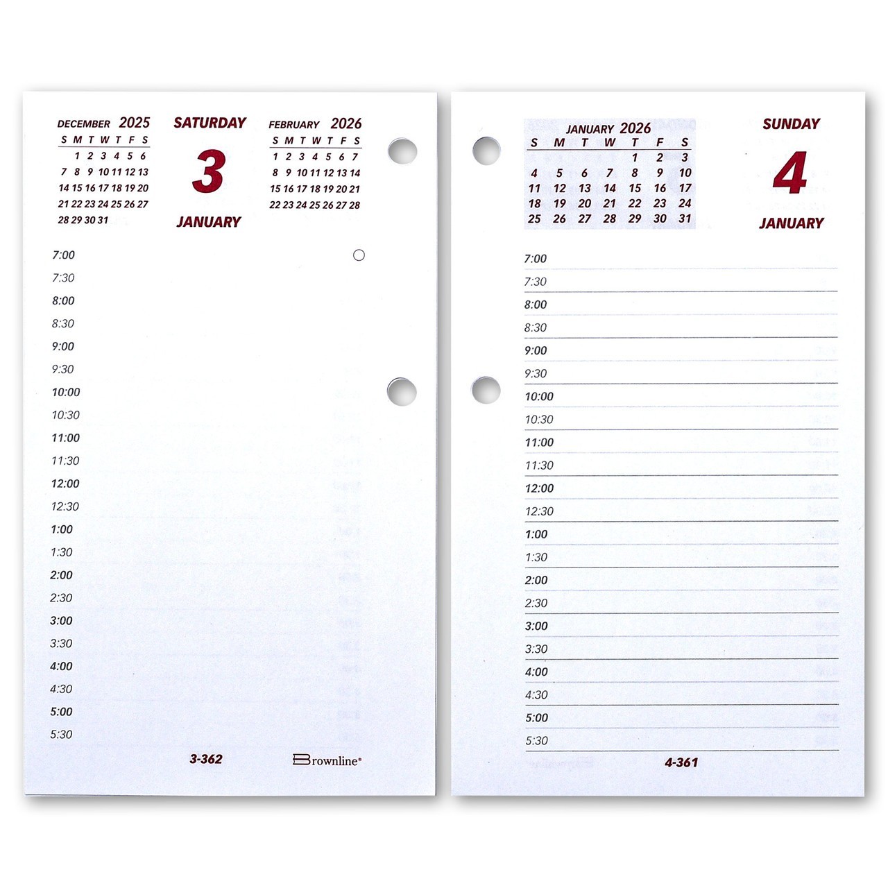 2024 Brownline C2R Jumbo Calendar Home Office Calendars Pad Refill 6″ x 3-1/2″
