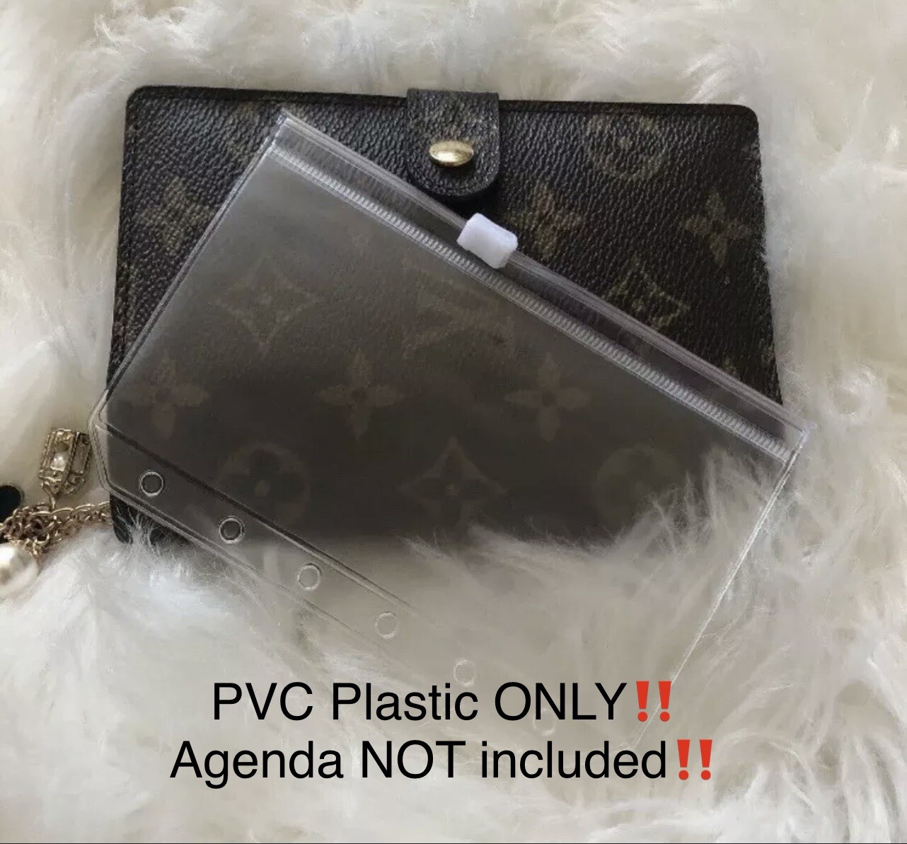 Pocket Zipper Organizer ONLY — Fits For PM Size Agenda – PVC envelope size A7