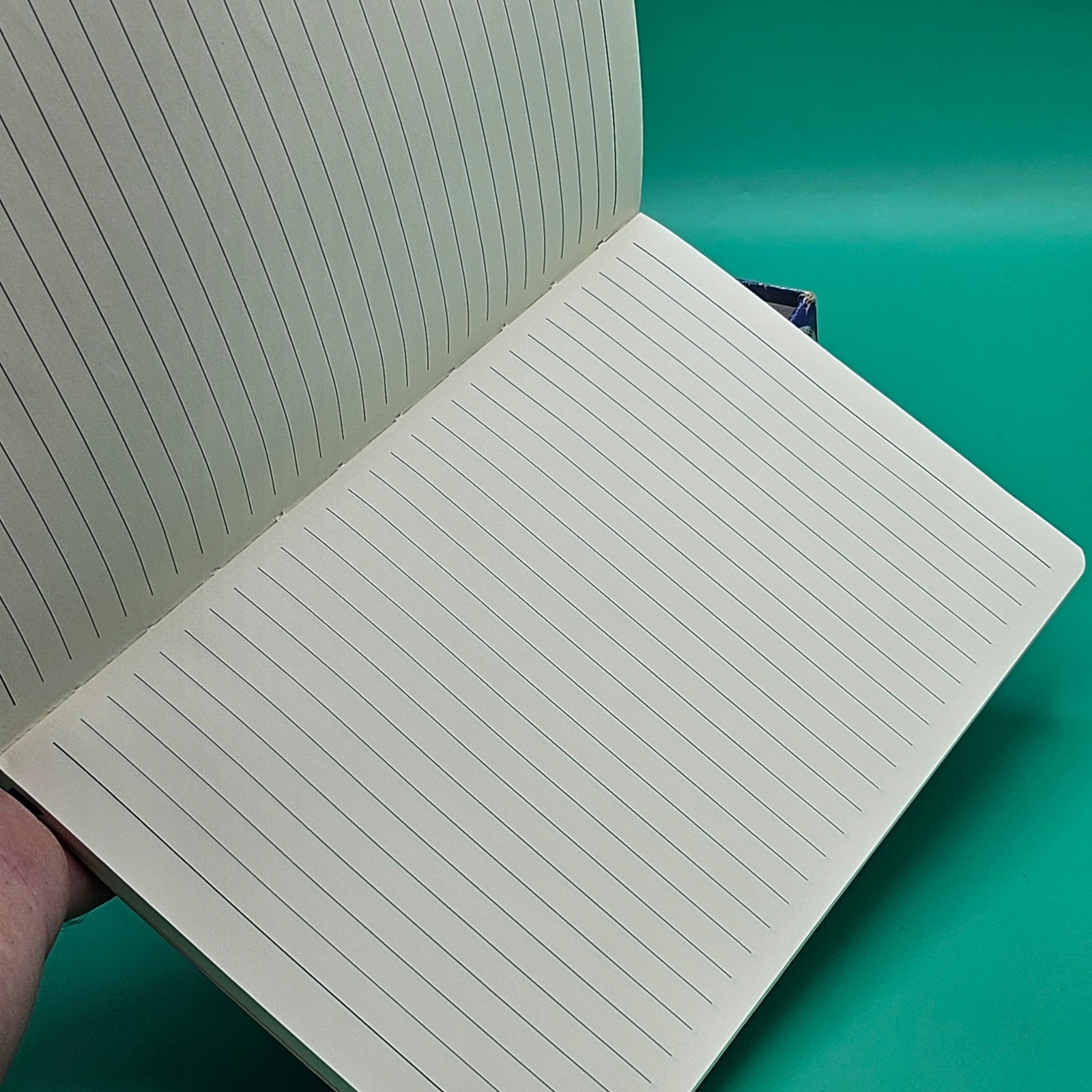 PowerDMS Lined Journal Notebook Softcover Leather Elastic Band Bookmark NEW Book