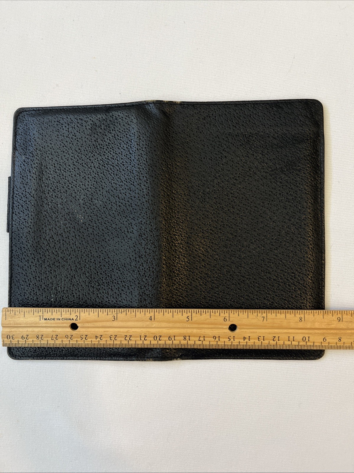 Vtg Pocket Day-Timer Organizer Black Senior Size 7” x 4.6” Pigskin Made In 🇨🇦