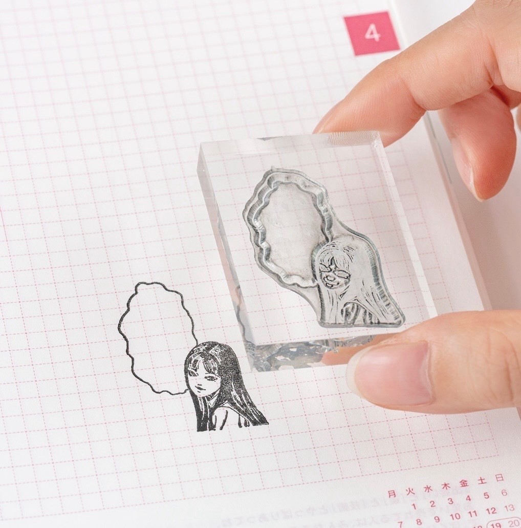 Junji Ito Tomie Hobonichi A6 Cover Sticky Notes Stamp Set Japan