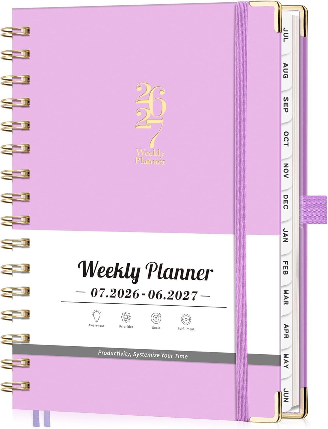 Academic Planner 2026-2027, Weekly and Monthly, A5 Size (5.7″ X 8.3″), July 2026