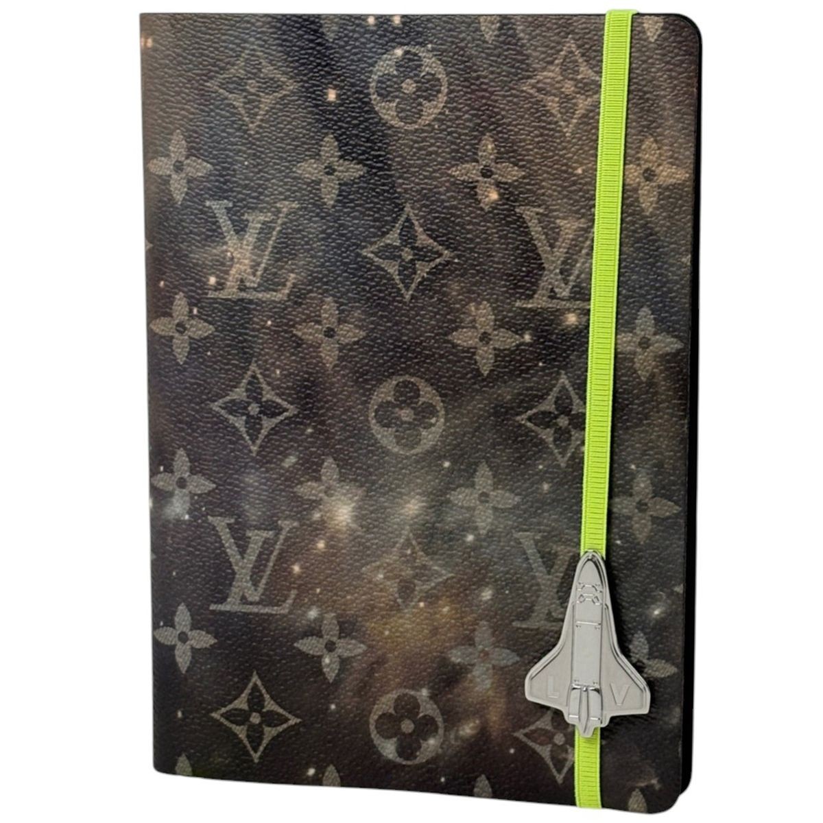 Louis Vuitton Cahier Gustave MM Notebook Memo Pad Monogram Galaxy Brown GI0359