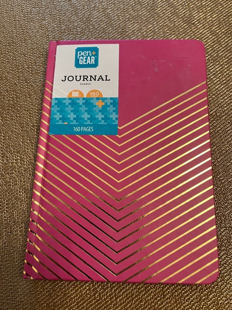Journal pink 160 pages, 8×6 inches, lined pages, new 5 x 7 inches