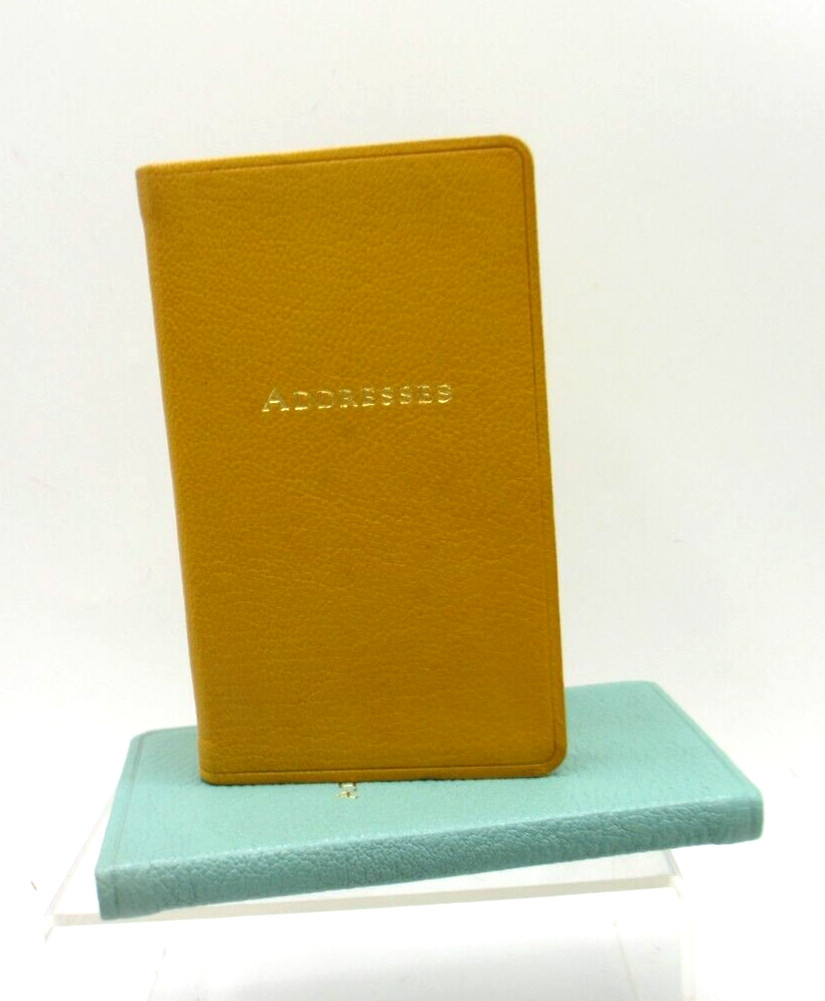 Graphic Image Address Book Pocket Size 3×5″ Leather Cover Yellow