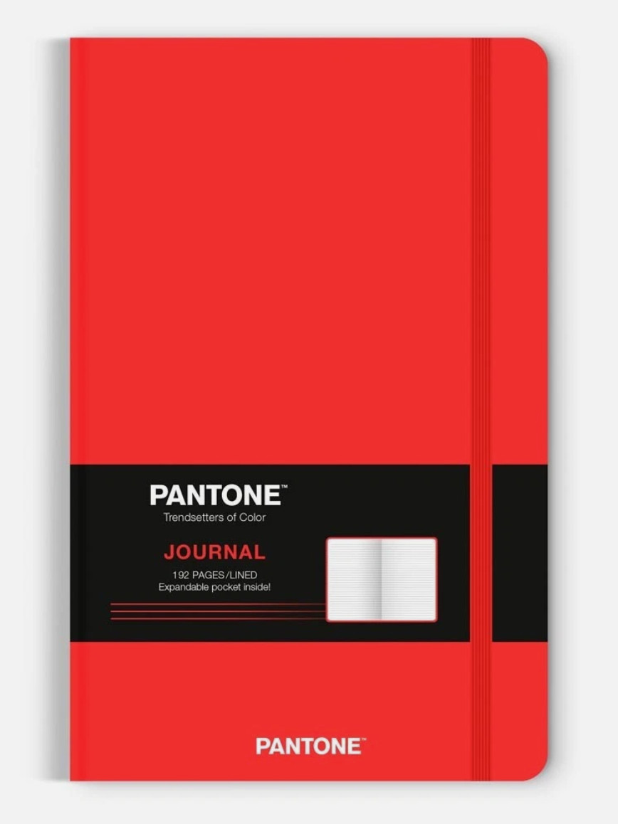 Pantone OFFICIAL | 5.25×8.25″ Lined Compact Journal 2 Red 1 Green 1 Lilac set
