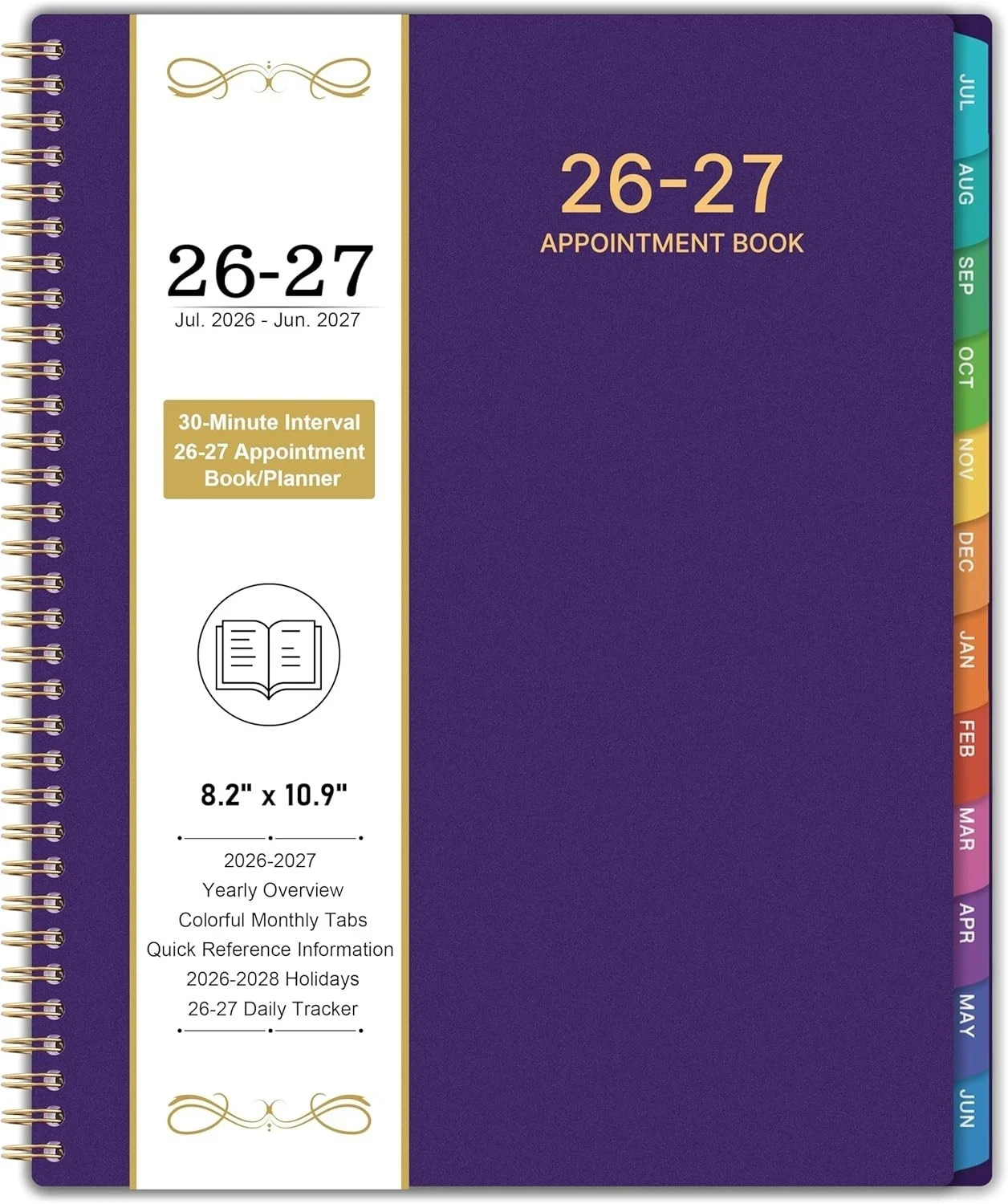 2026-2027 Appointment Book/Planner – 8.2″ x 11″, Daily Planner