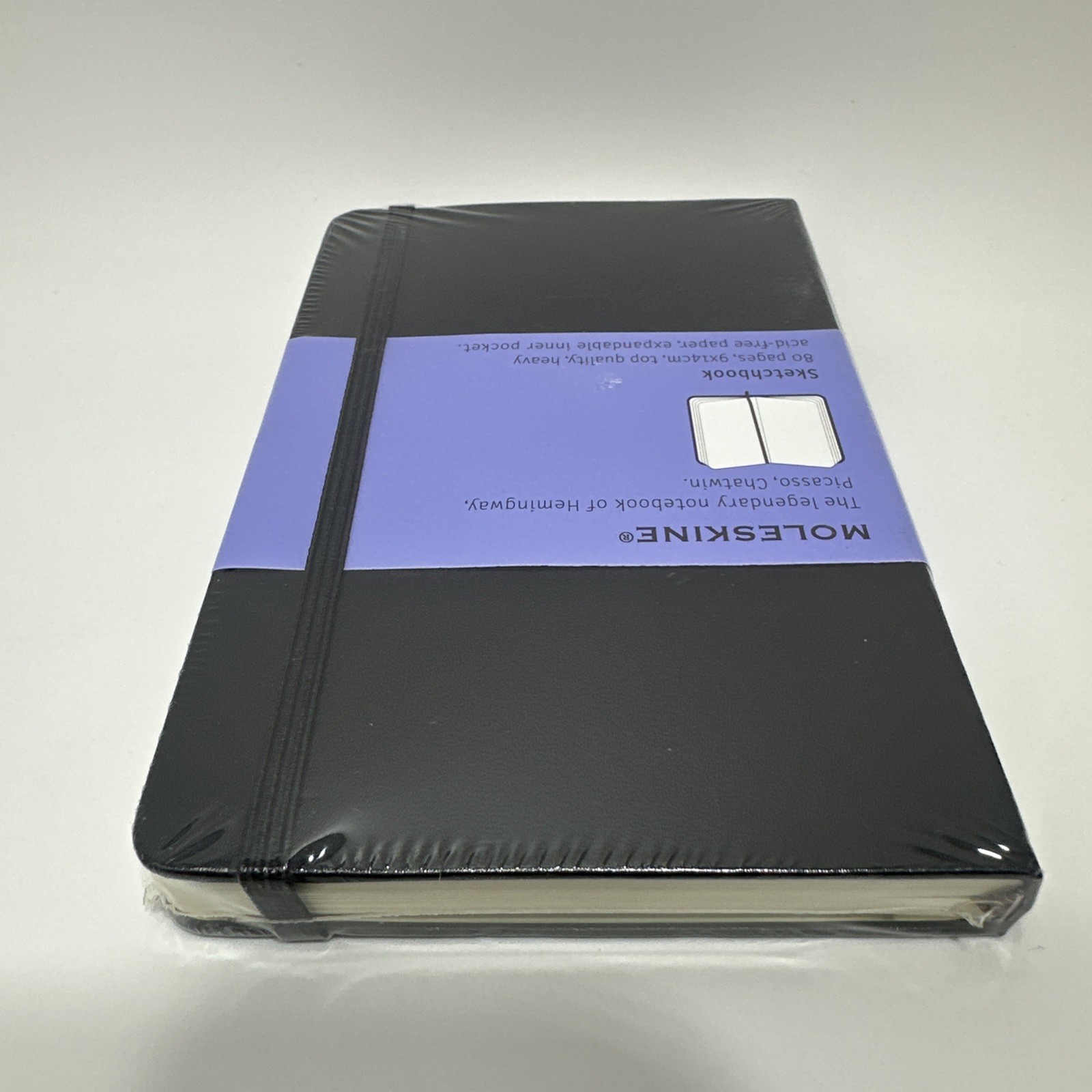 Moleskine Classic Plain Sketch Notebook Cover 3×5 Black Journal Diary 192pg