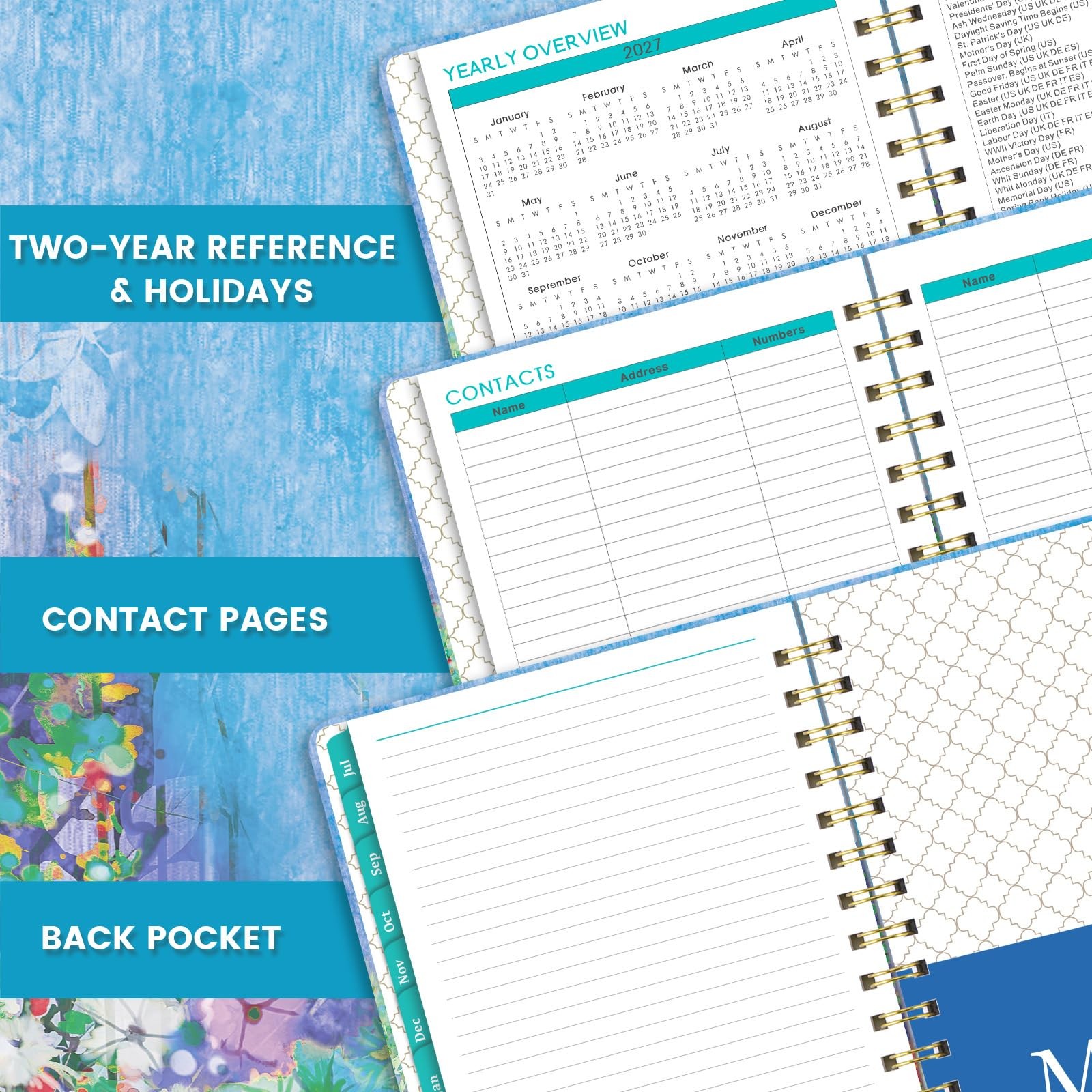 2027 Planner – 6.4″ x 8.5″, 2027 Planner Weekly and Monthly from Jan. – Dec.2…