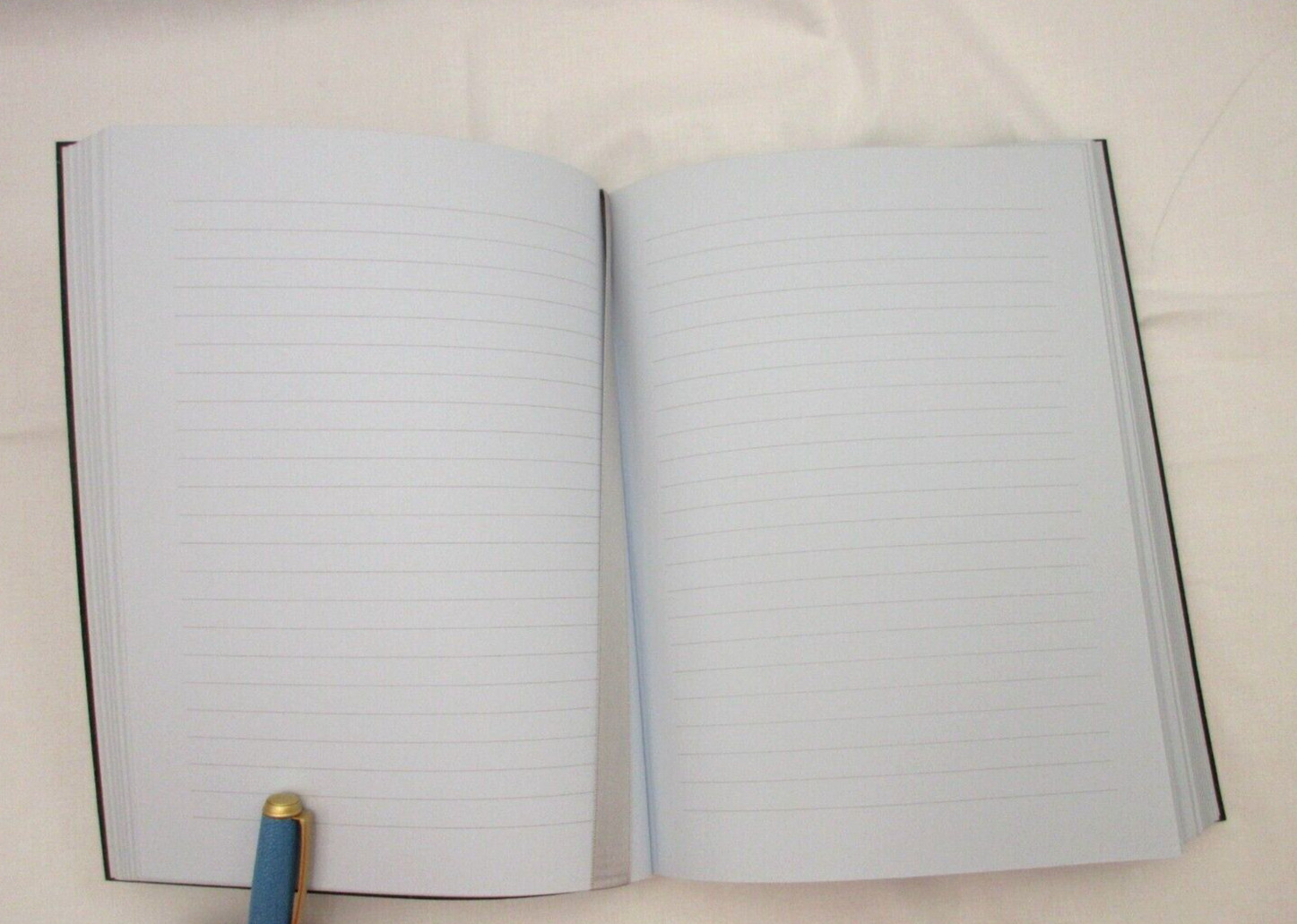 Levenger Journal 9″ Leather Softcover 224 Lined Pages Blue