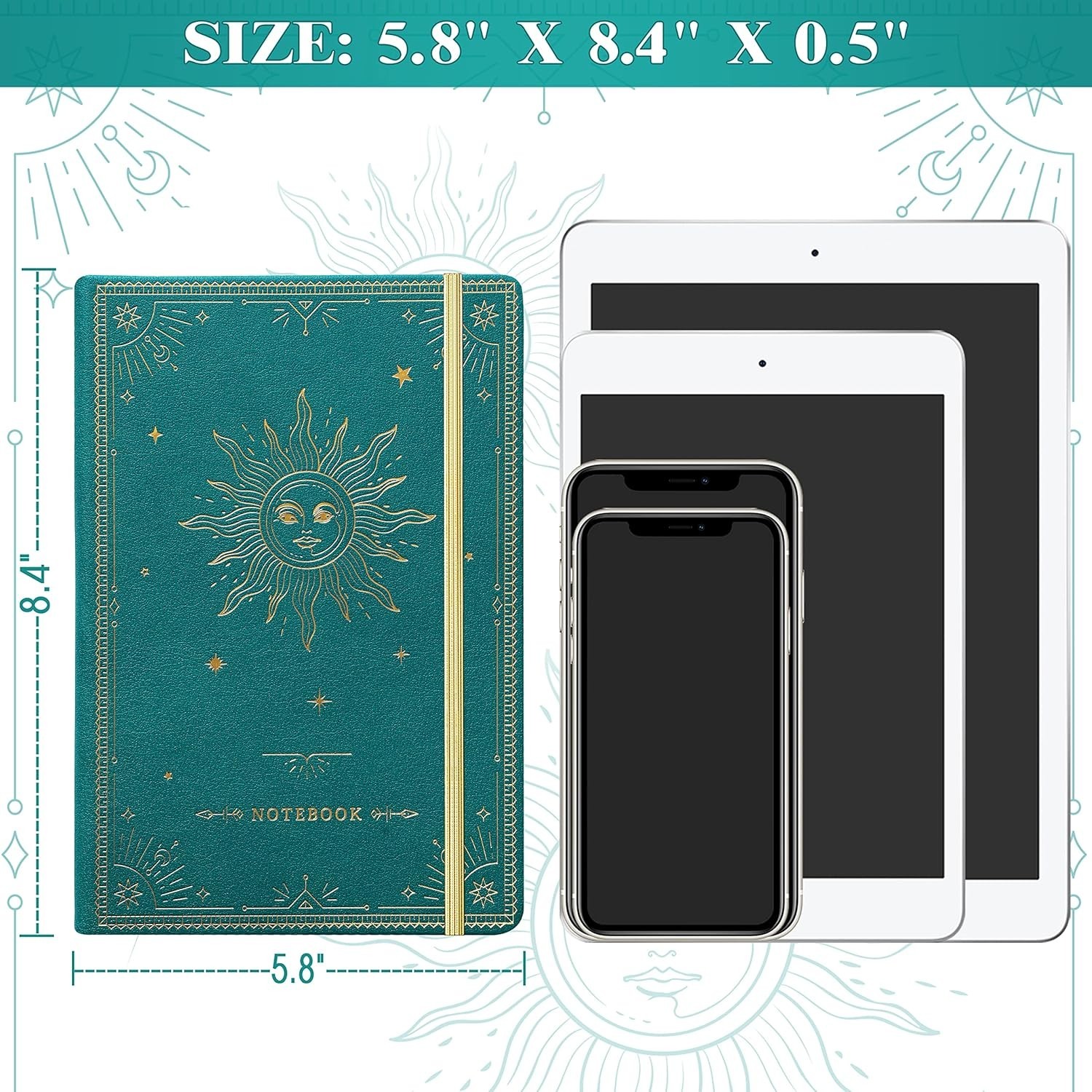 Classic Faux Leather Journal with Pocket – 144 Lined Pages for Creative Minds