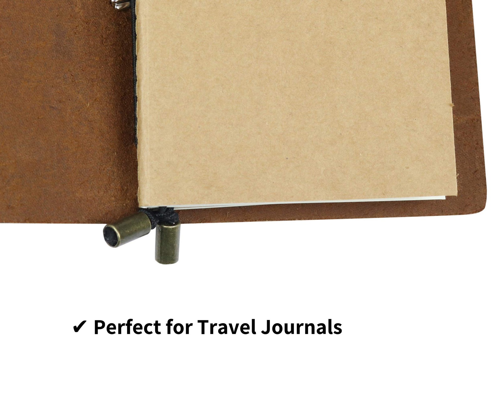 A5 Dotted Grid Journal Refill, 5.5×8.3 In, 3 Booklets, 240 Pages, Brown