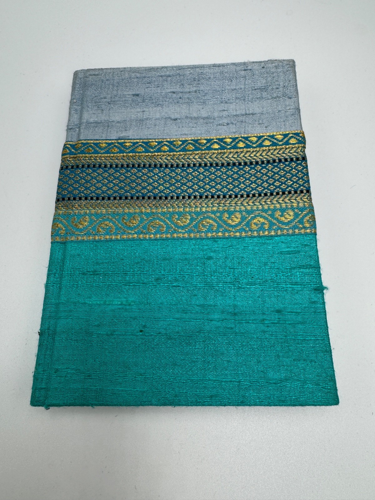 Small Fabric (Silk?) Covered Journal 6″ x 4.25″