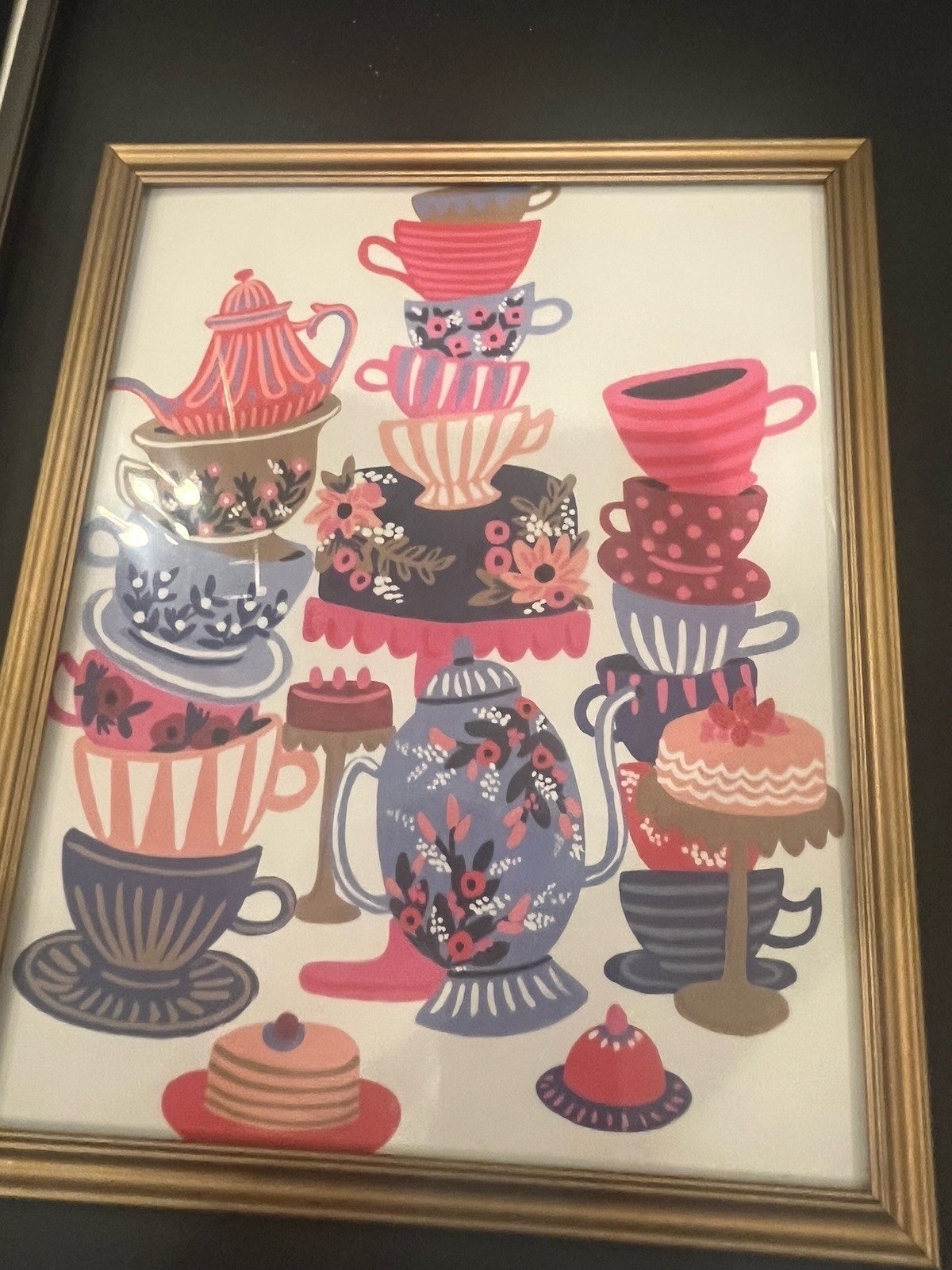 Rifle Paper Co Alice’s Adventures In Wonderland 2016 (6) 11” X 9” Framed Prints