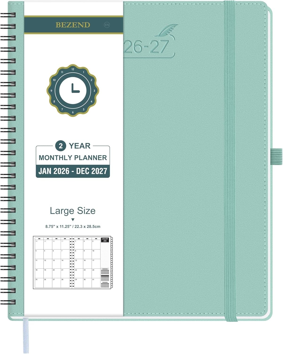 120 GSM Paper – Inner Pockets – Laminated Tabs – Mint Green